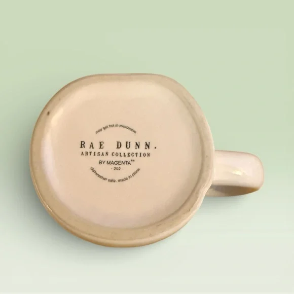 Rae Dunn "Cotton Tail Cutie" Mug w/ Light Green Interior - Picture 6 of 6